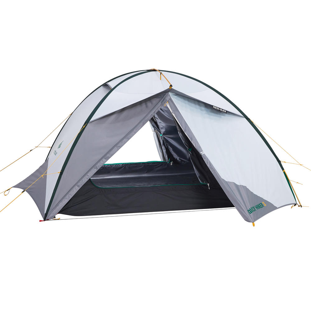 Quechua Quick Hiker 3 希少のFLESH & BLACK！！ STANGENZELT QUICKHIKER 3P FRESH AND BLACK